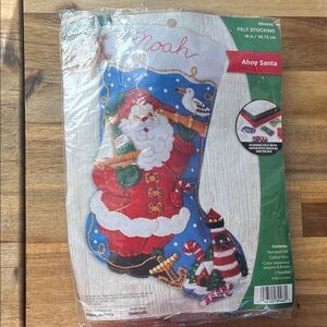 Bucilla Felt Stocking “Ahoy Santa” Kit, New